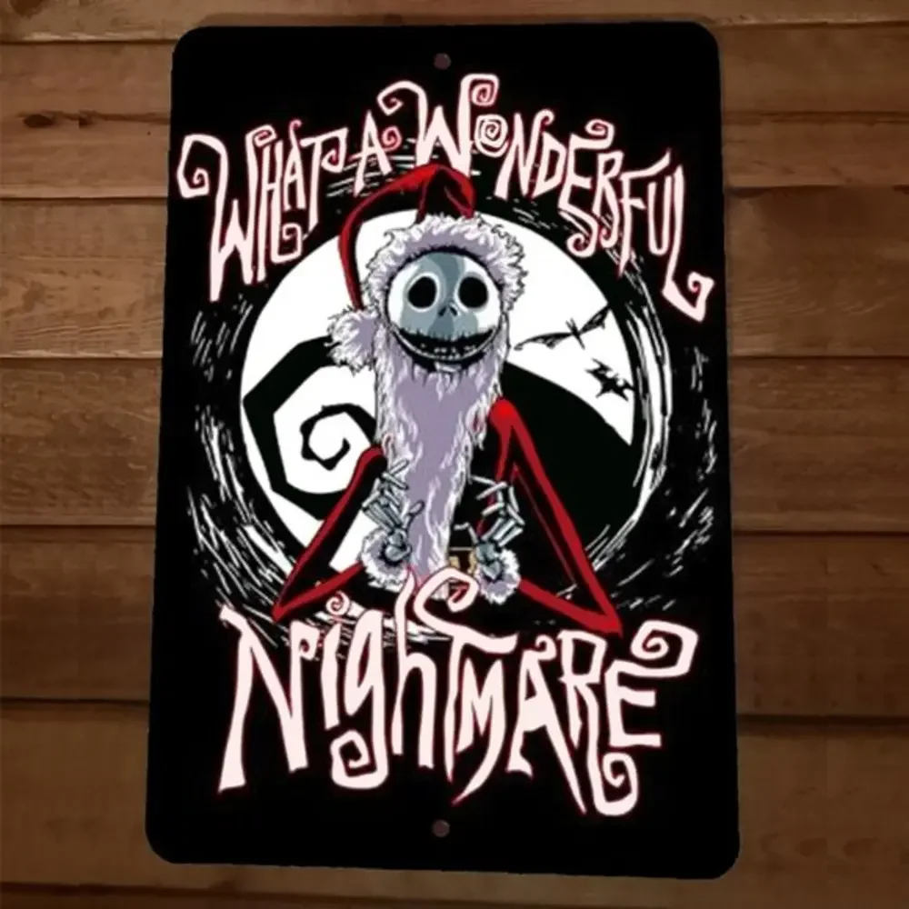 What a Wonderful Nightmare Jack Skelington‎ 8x12 Metal Wall Sign Poster